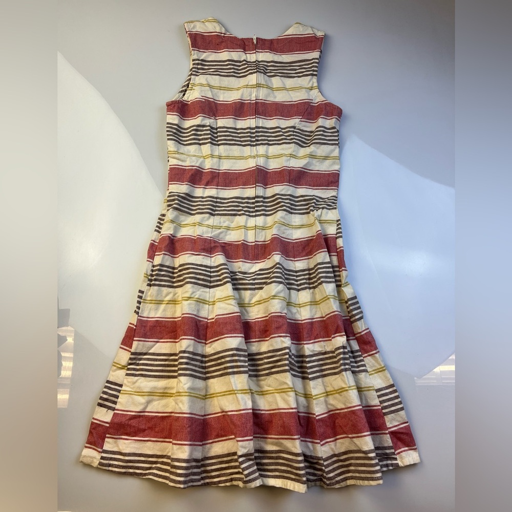 Mata Traders Striped Dress R182-12 - Picture 3 of 5